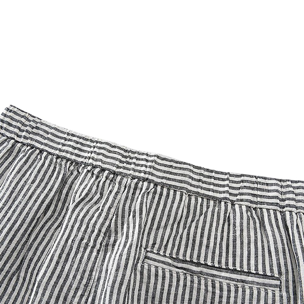 Bermuda de Linho Masculina Lorennzi Listrada 4