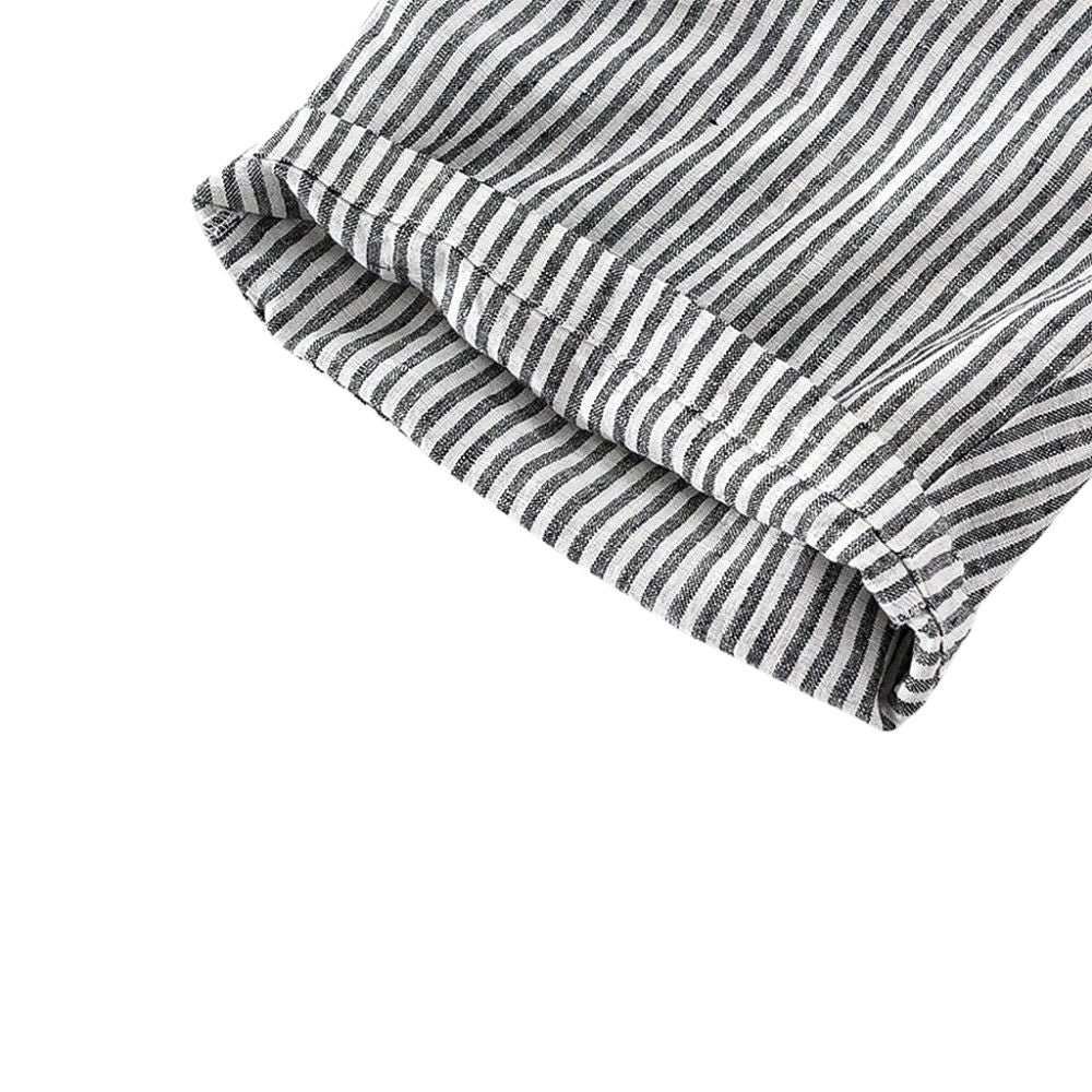 Bermuda de Linho Masculina Lorennzi Listrada 5