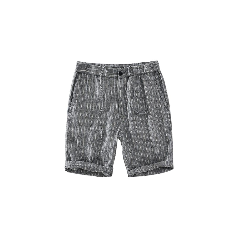 Bermuda de Linho Masculina Lorennzi Listrada 8