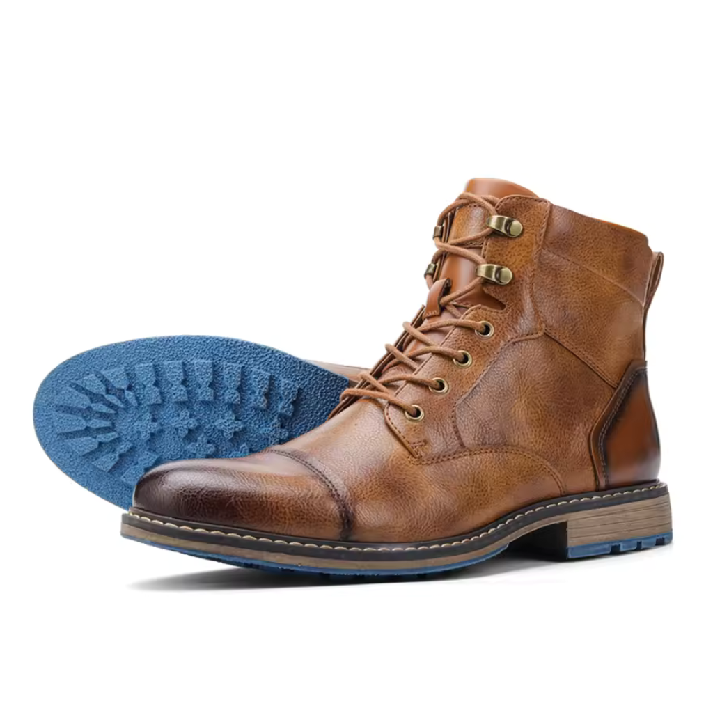 Bota Masculina de Couro Lorennzi Brown