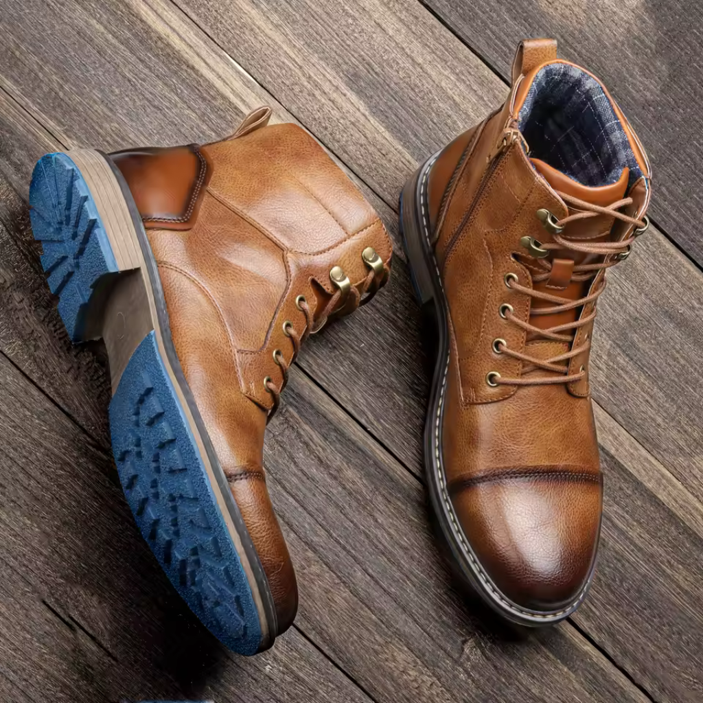 Bota Masculina de Couro Lorennzi Brown 3