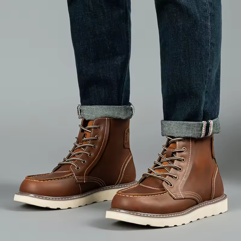 Bota Masculina de Couro Lorennzi Retro 2