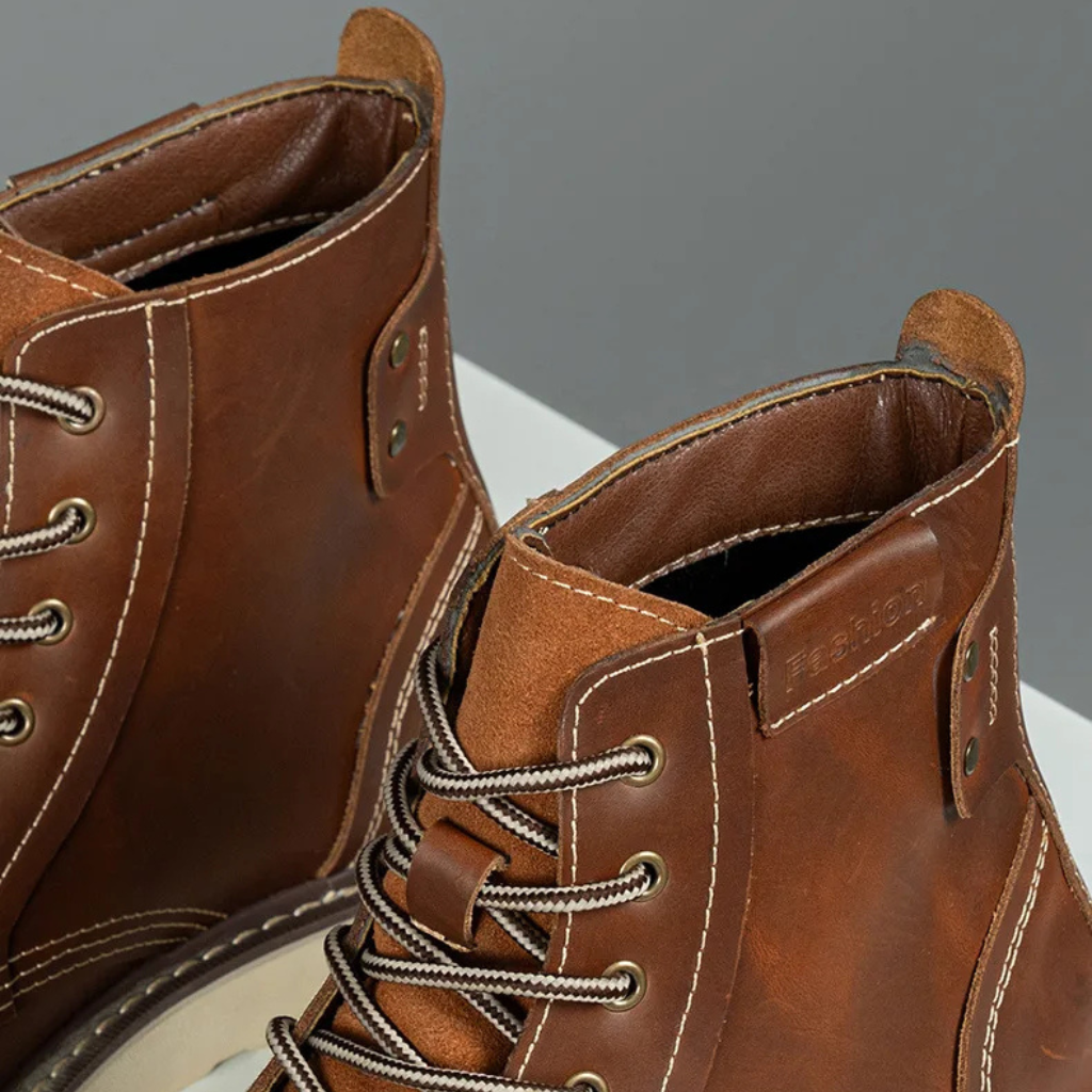 Bota Masculina de Couro Lorennzi Retro 5