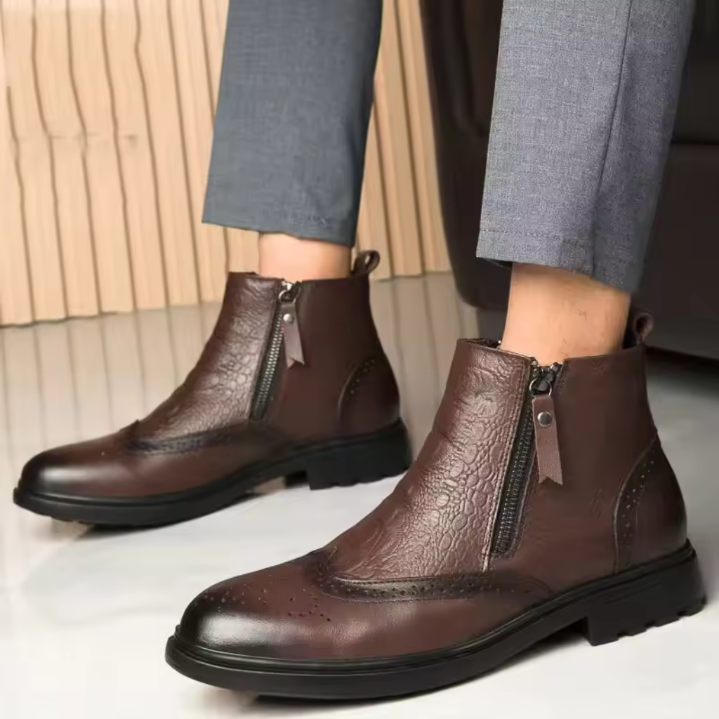 Bota Masculina de Couro Lorennzi Westford 3