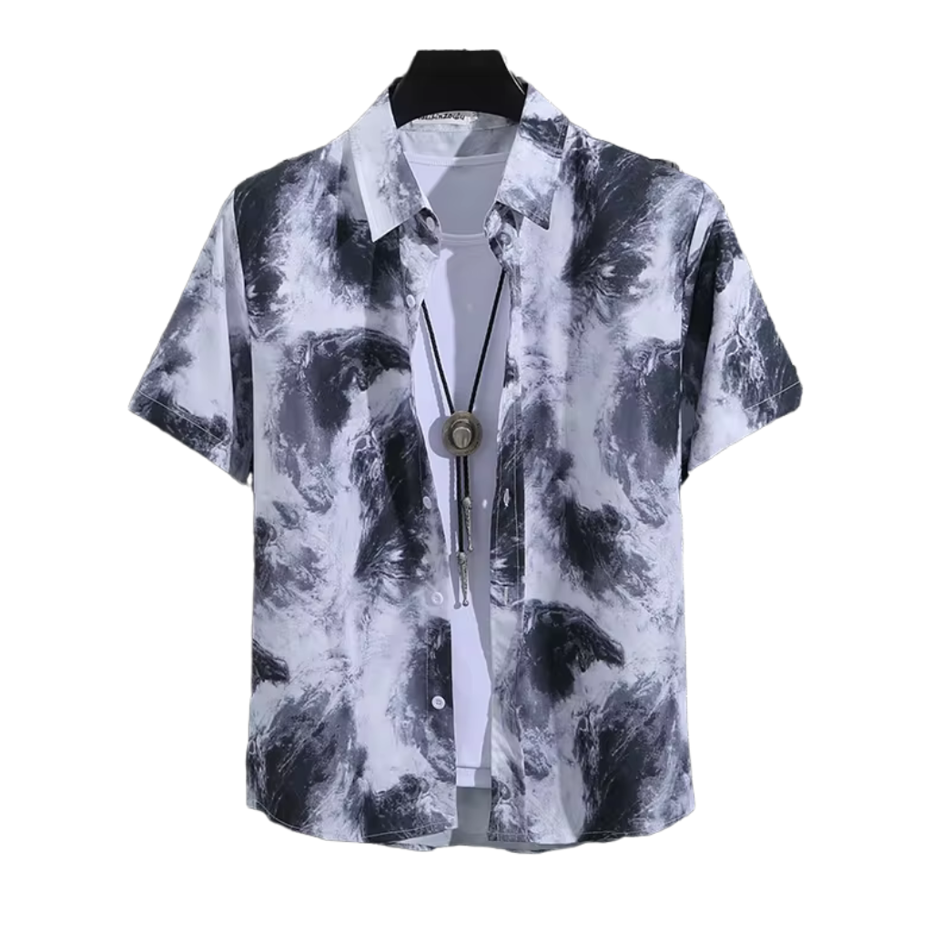 Camisa Manga Curta Lorennzi Marble