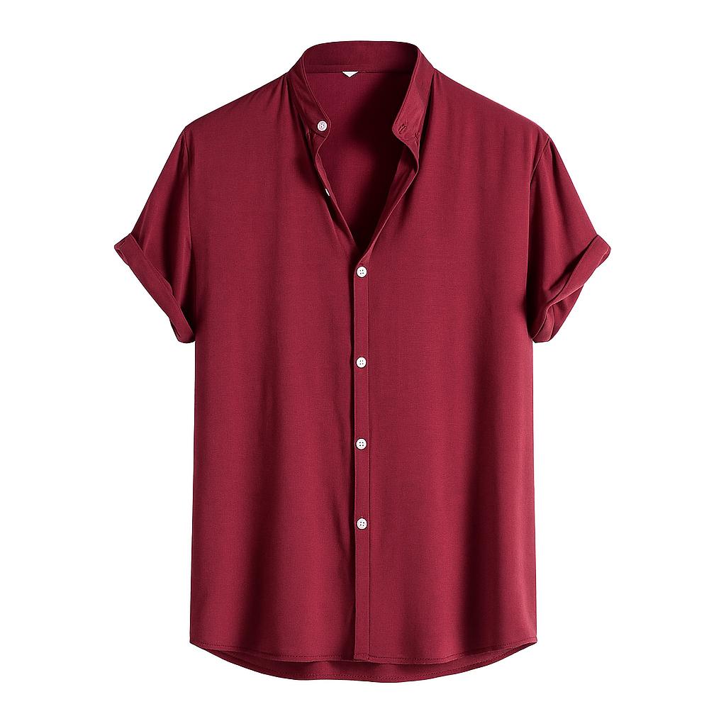 Camisa Masculina Lisa Gola Padre Lorennzi