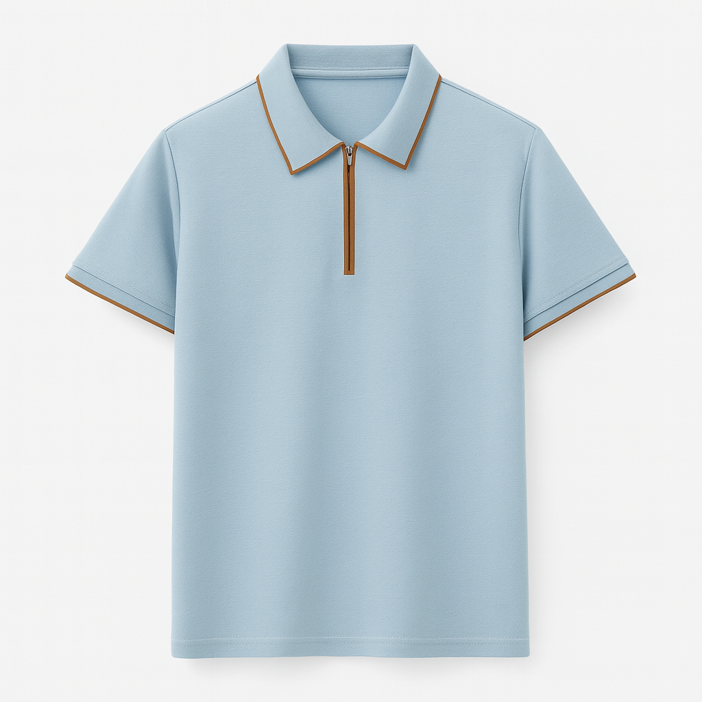 Camisa Polo Masculina de Seda Lorennzi