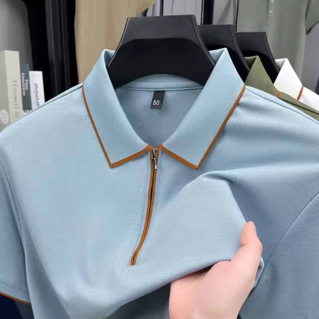 Camisa Polo Masculina de Seda Lorennzi 3