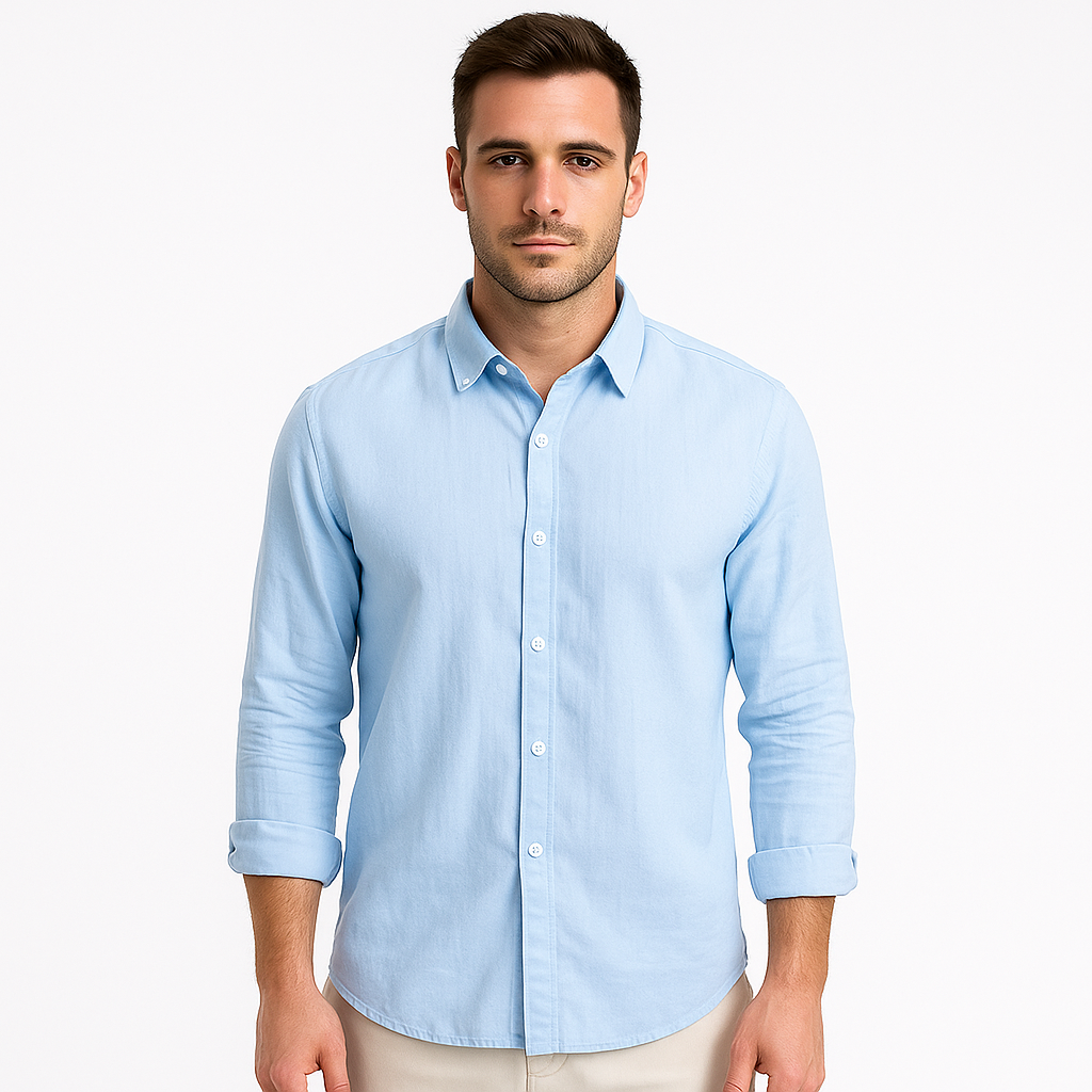 Camisa de Linho Masculina Lorennzi Italy 2