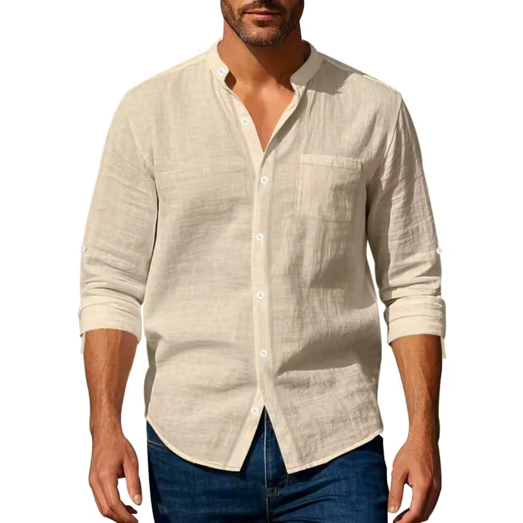 Camisa de Linho Masculina Lorennzi Roma 4