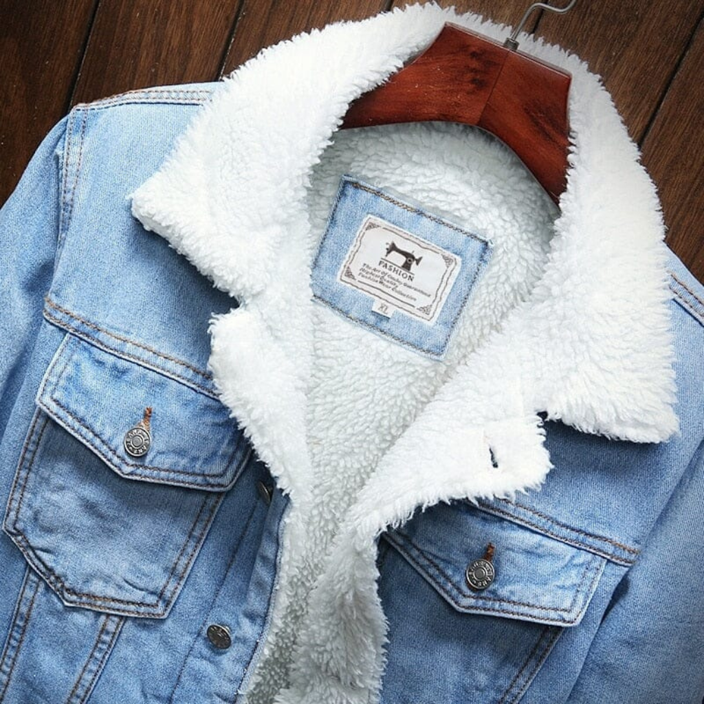 Jaqueta Jeans Masculina Forrada em Lã Lorennzi 2