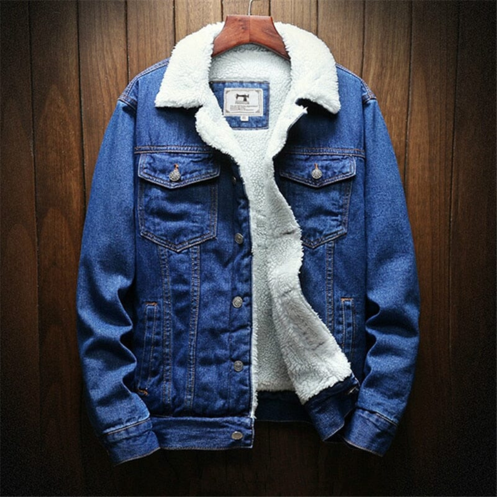 Jaqueta Jeans Masculina Forrada em Lã Lorennzi 5