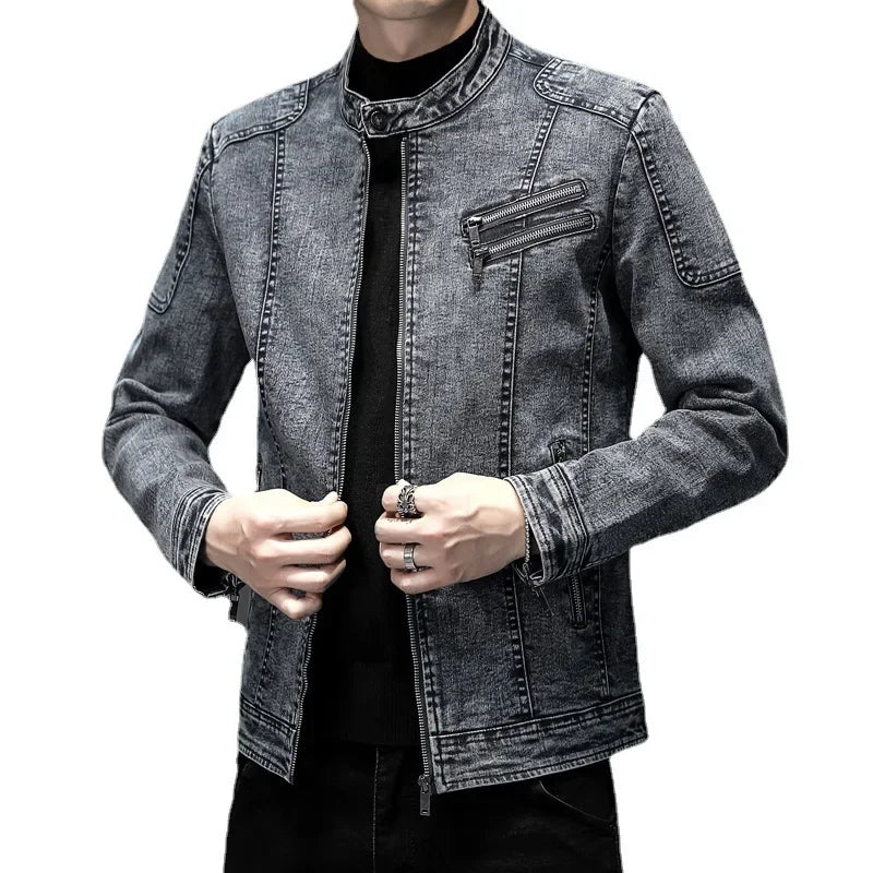 Jaqueta Jeans Masculina Lorennzi Vintage