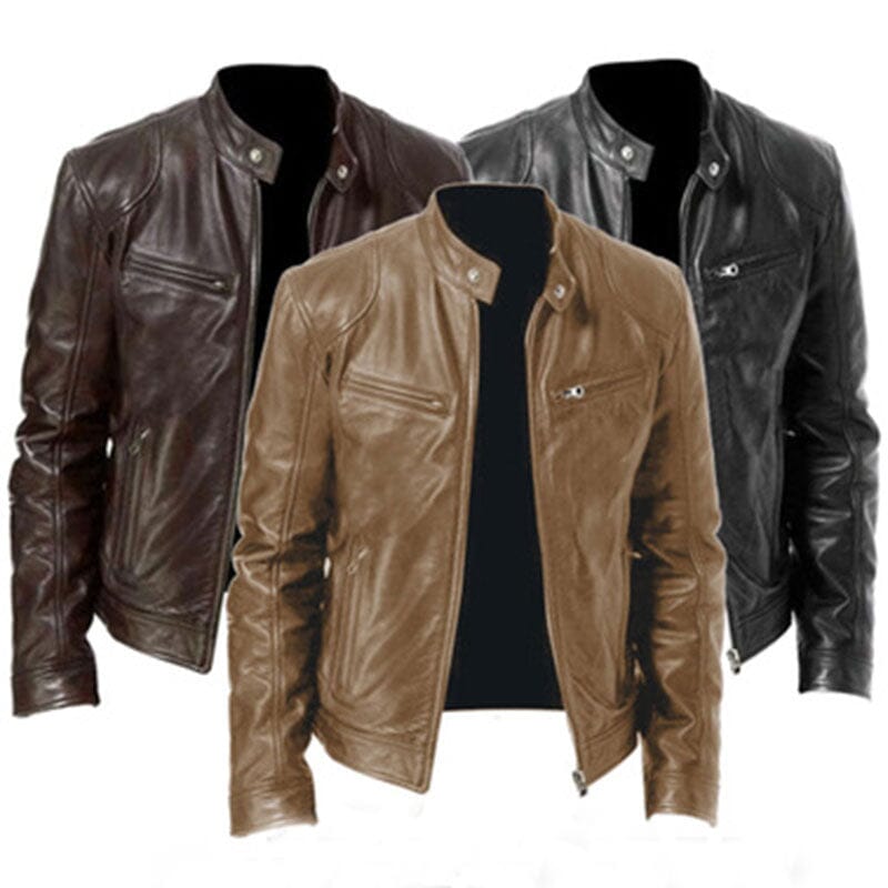 Jaqueta de Couro Masculina Chill Lorennzi 3