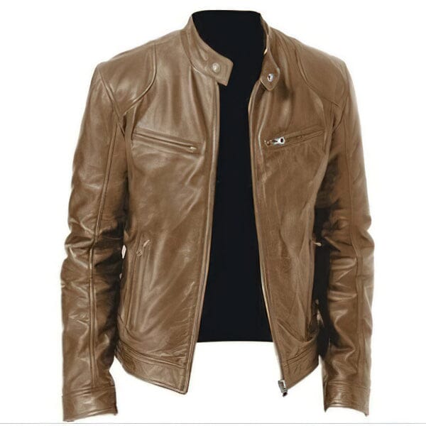 Jaqueta de Couro Masculina Chill Lorennzi 5