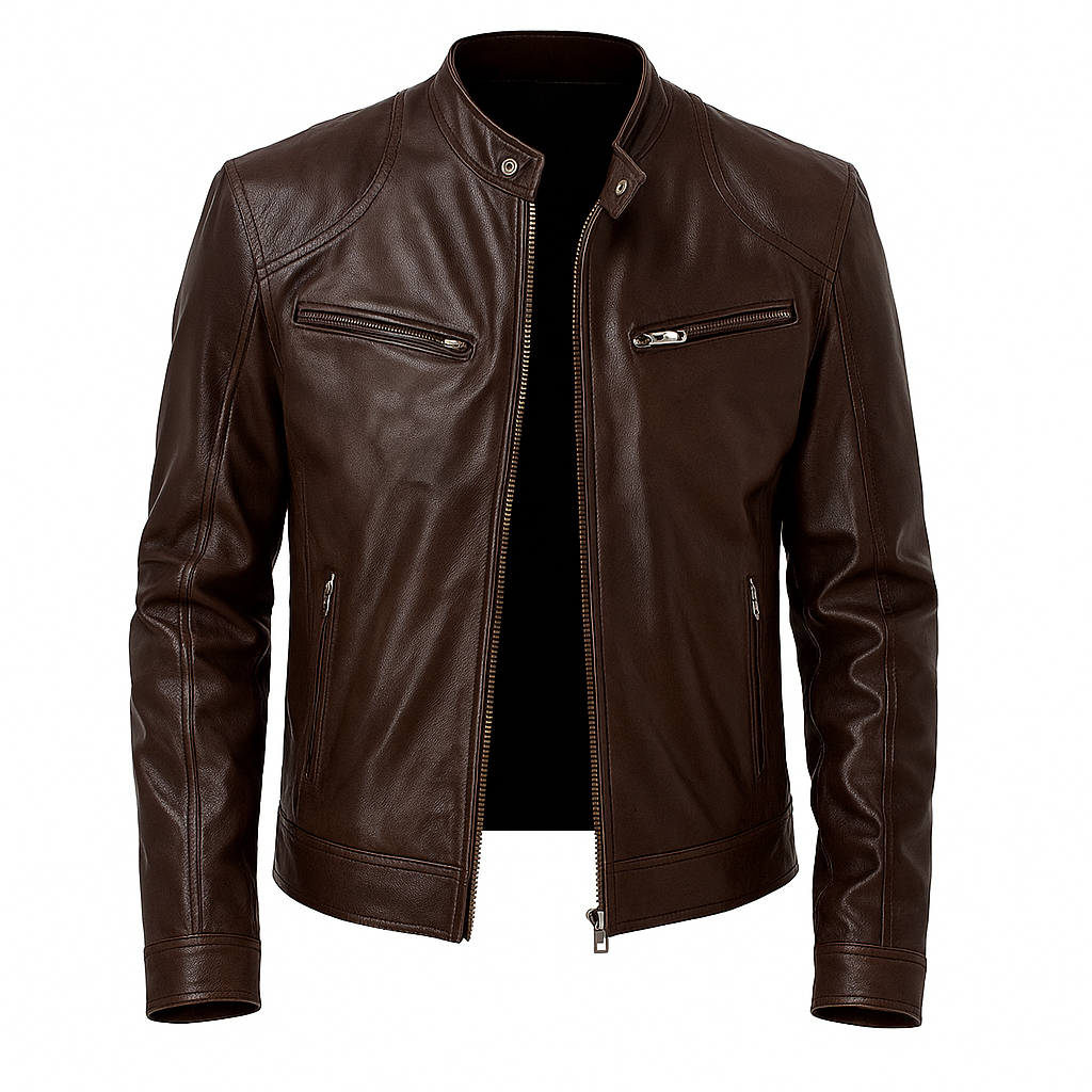 Jaqueta de Couro Masculina Chill Lorennzi 6