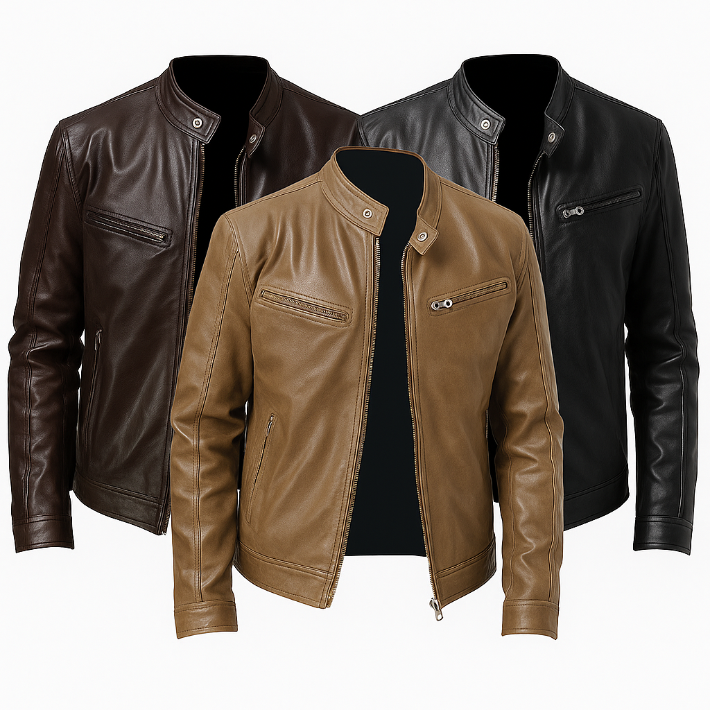 Jaqueta de Couro Masculina Chill Lorennzi 8