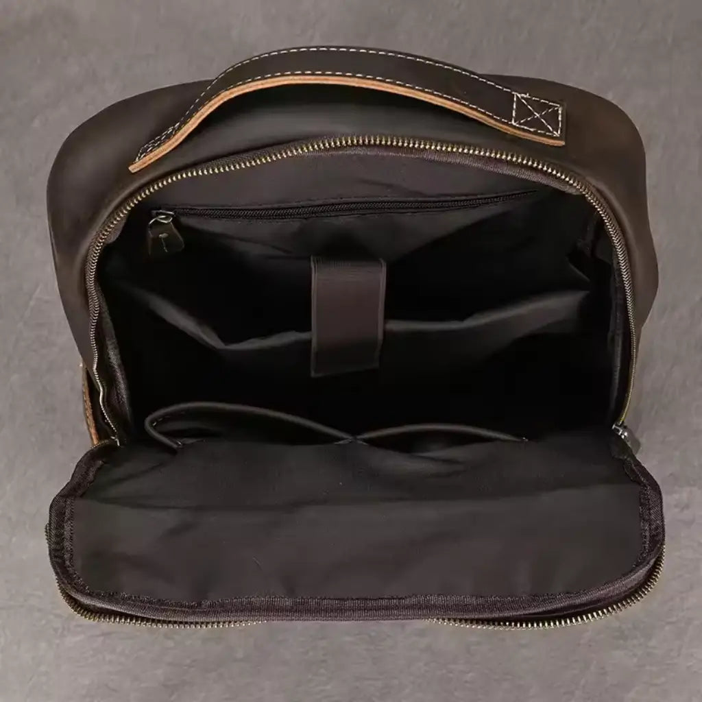 Mochila Executiva de Couro Impermeável Lorennzi 7