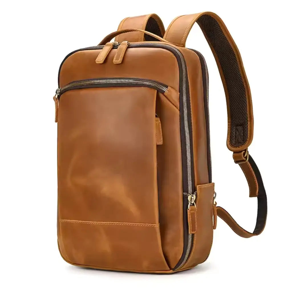 Mochila Executiva de Couro Impermeável Lorennzi 9