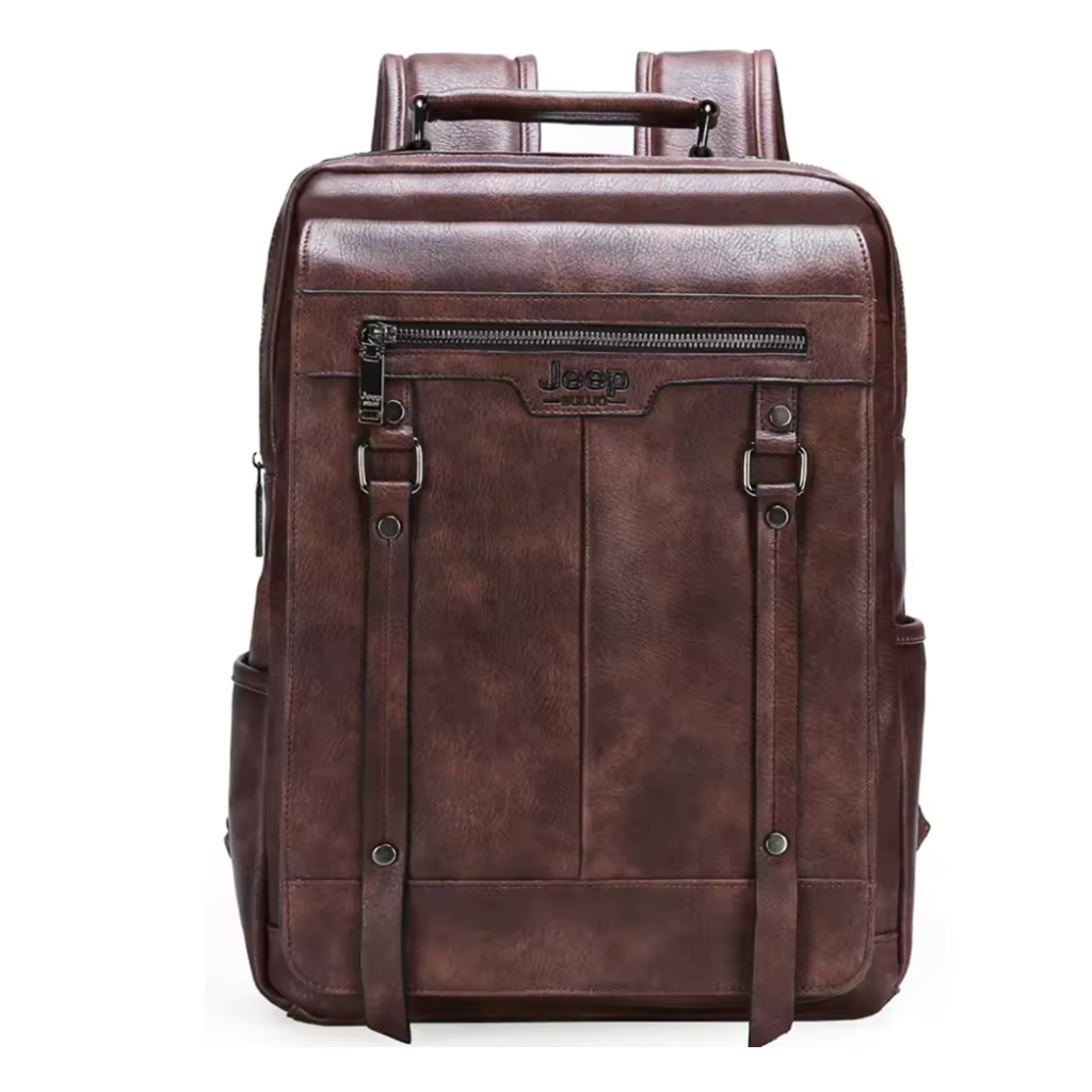 Mochila Executiva em Couro Jeep Lorennzi