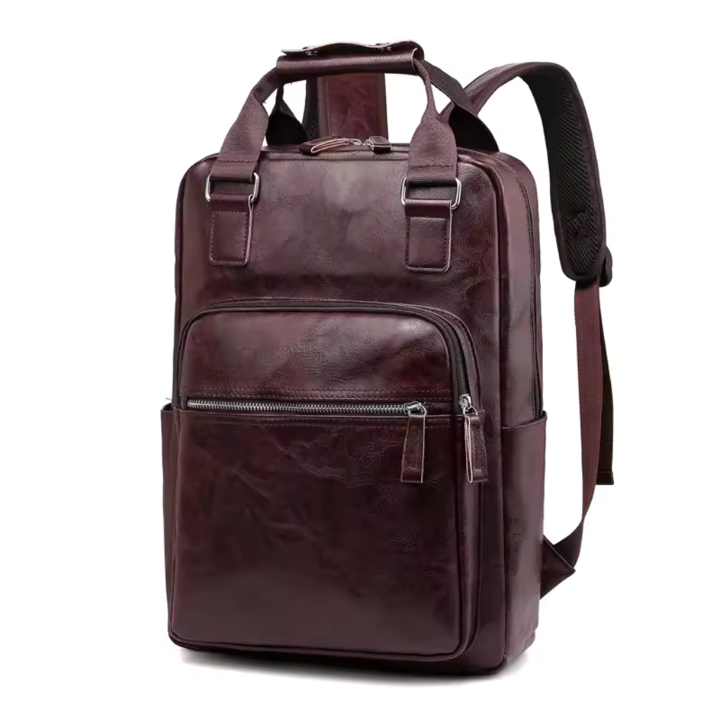 Mochila Executiva em Couro Lorennzi Oslo 8