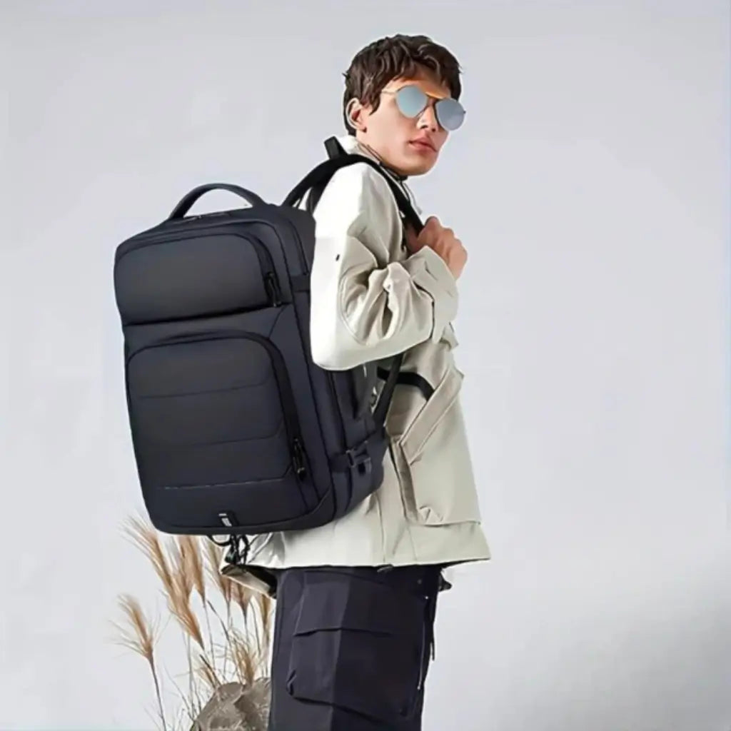 Mochila Expansível 40L Notebook 17" USB Ascend Lorennzi 2