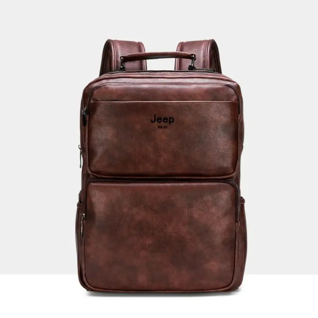 Mochila Jeep em Couro Genuino Lorennzi 7