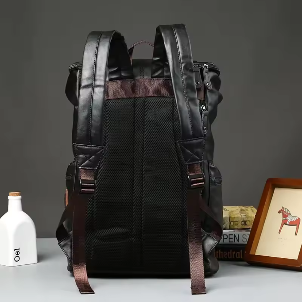 Mochila Masculina de Couro Lorennzi Nomad 4