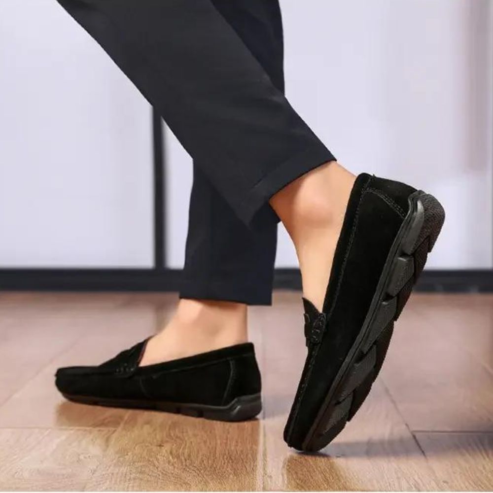 Sapato Mocassim Masculino de Camurça Lorennzi 12