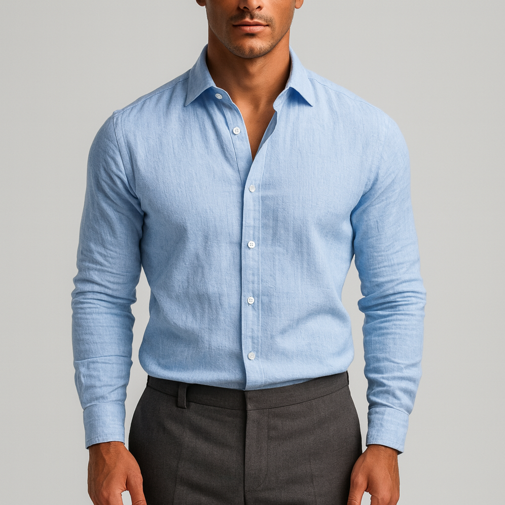 Camisa de Linho Masculina Lorennzi Portofino