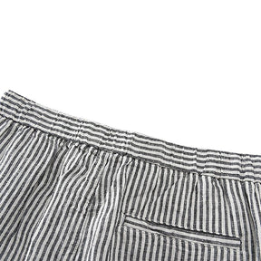 Bermuda de Linho Masculina Lorennzi Listrada 4