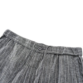 Bermuda de Linho Masculina Lorennzi Listrada 9