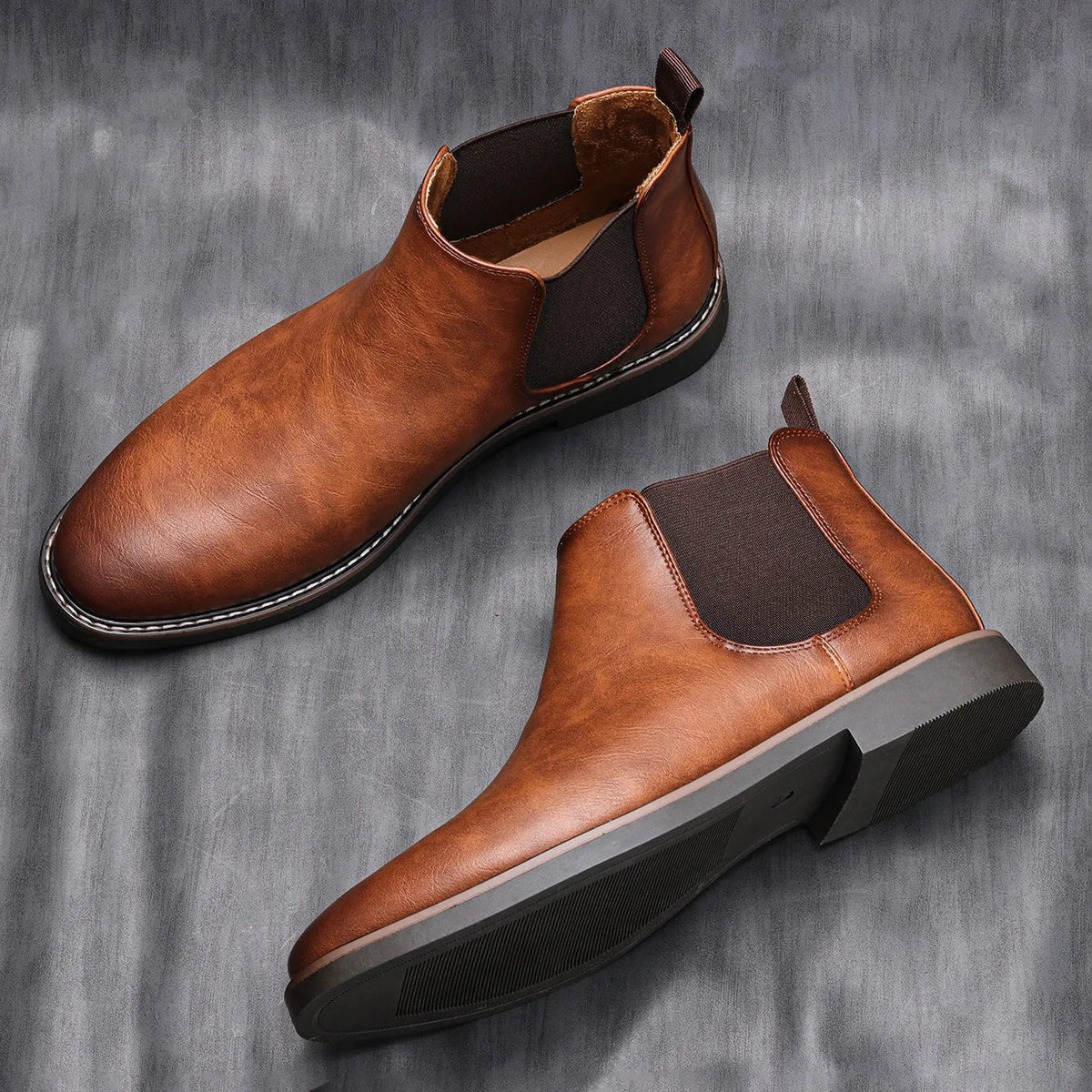 Bota Chelsea Masculina de Couro Lorennzi 7