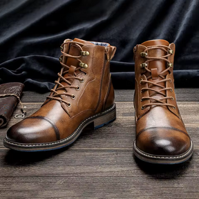 Bota Masculina de Couro Lorennzi Brown 4