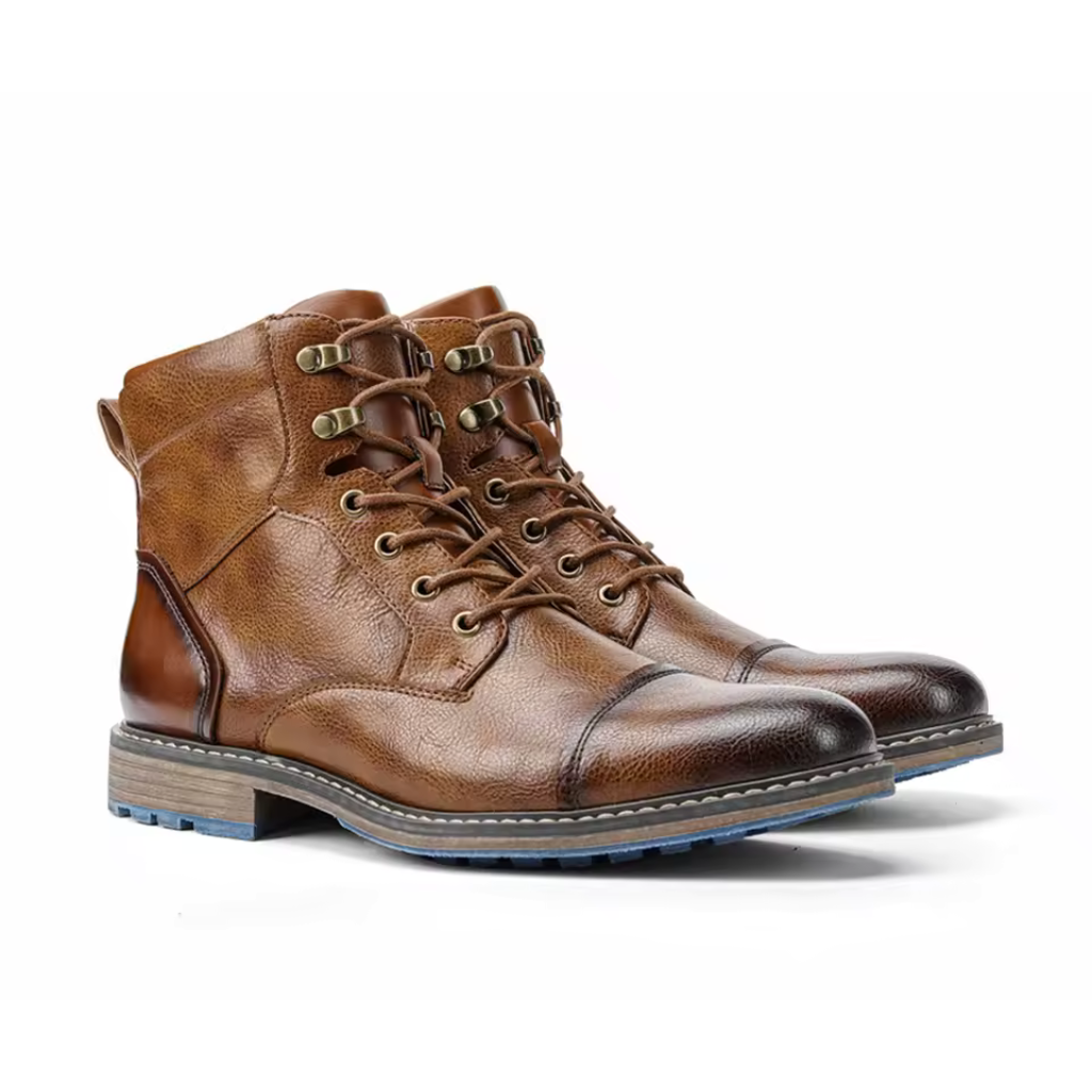 Bota Masculina de Couro Lorennzi Brown 5