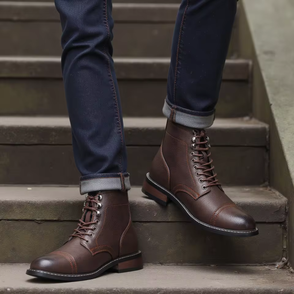 Bota Masculina de Couro Lorennzi Castel 3