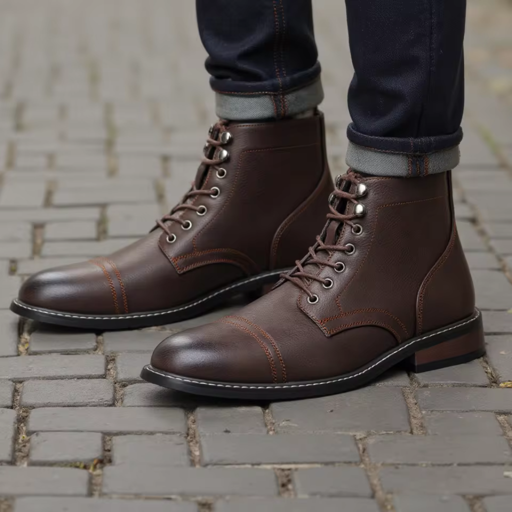 Bota Masculina de Couro Lorennzi Castel 4
