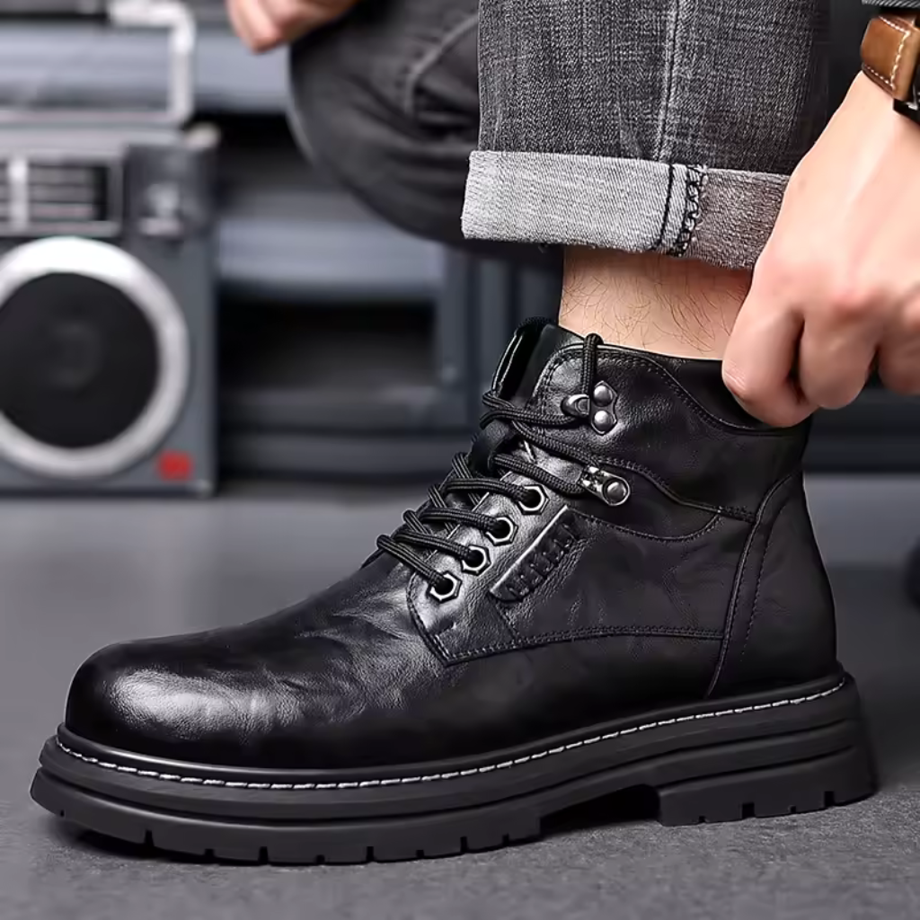 Bota Masculina de Couro Lorennzi Rawdenim 5