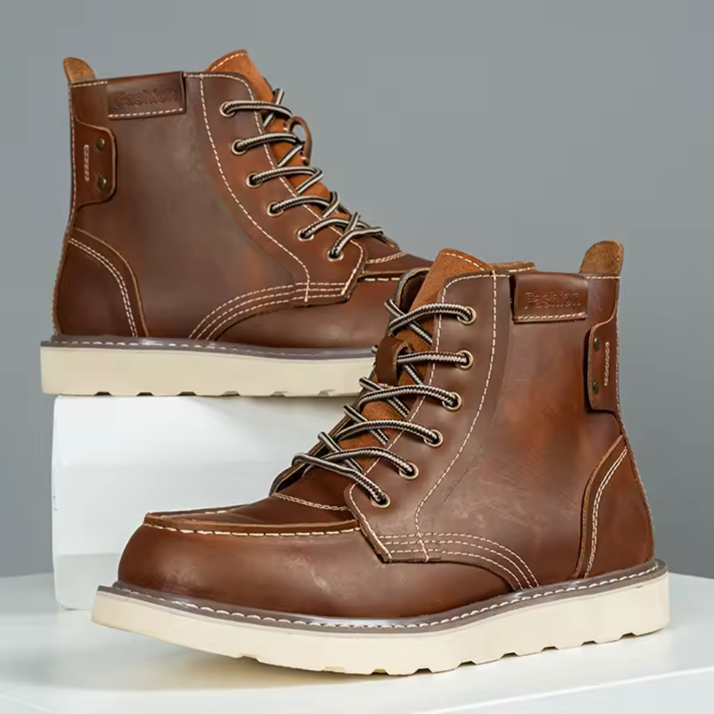 Bota Masculina de Couro Lorennzi Retro 7