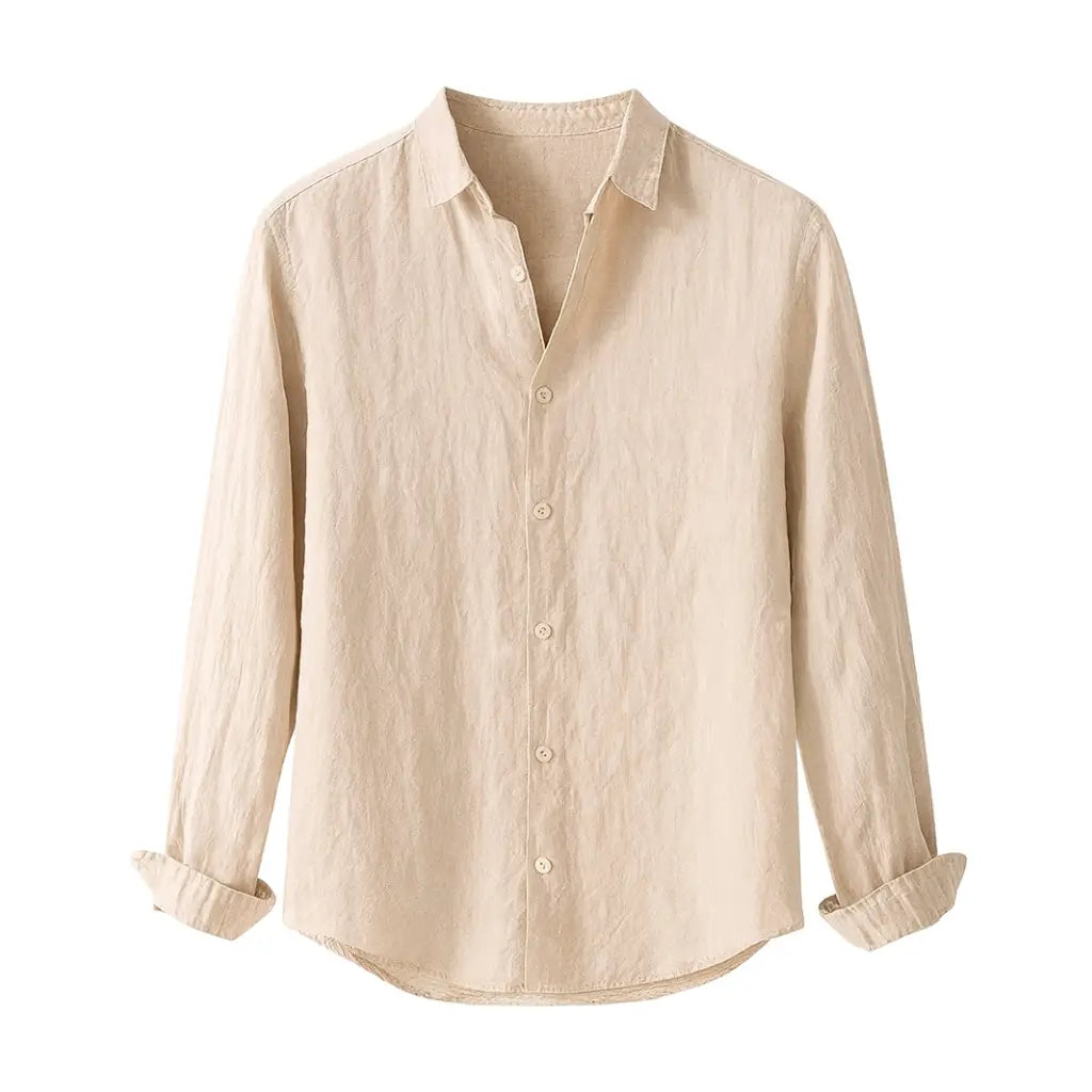 Camisa-de-Linho-Masculina-Lorennzi-Carmeli-Sem-Fundo