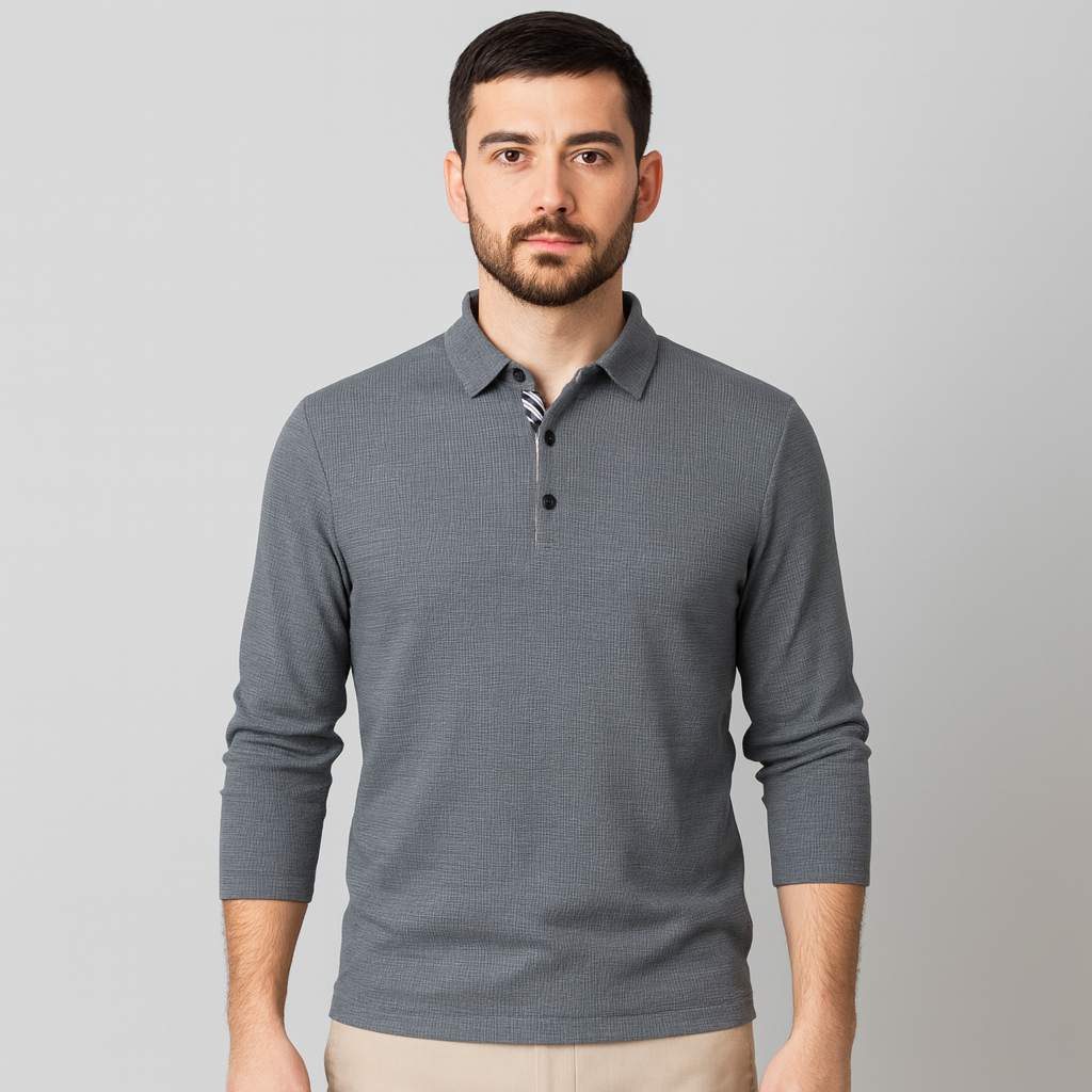 Camisa Gola Polo Manga Longa Lorennzi 2