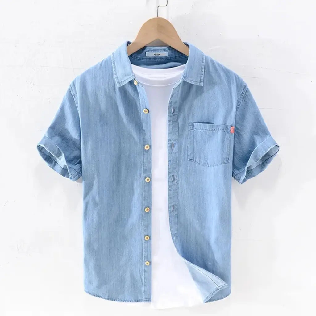 Camisa Jeans Masculina Lorennzi Denim 3