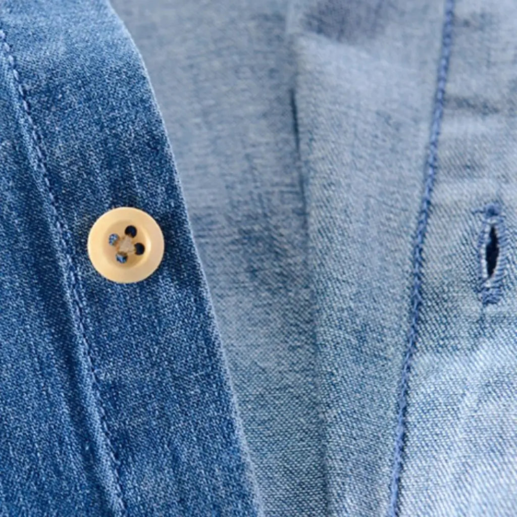 Camisa Jeans Masculina Lorennzi Denim 8