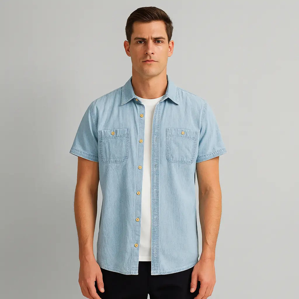 Camisa Jeans Masculina Lorennzi Vero 2