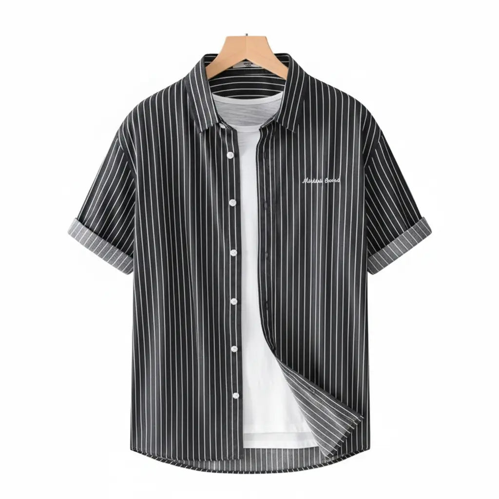 Camisa Manga Curta Listrada Lorennzi Mare