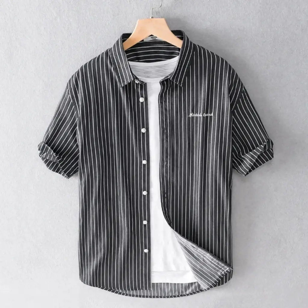 Camisa Manga Curta Listrada Lorennzi Mare 7