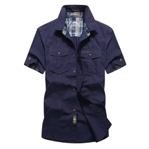 Camisa Manga Curta Lorennzi Khaki 5