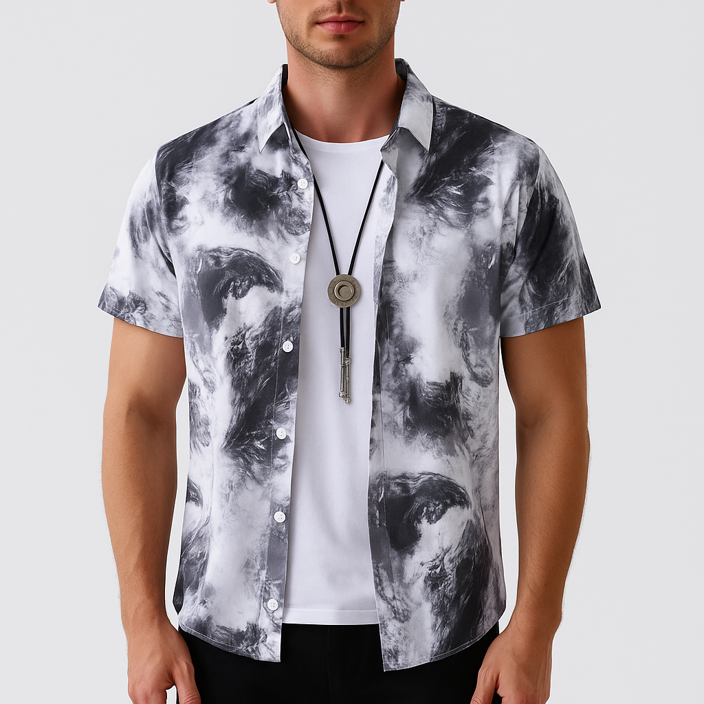 Camisa Manga Curta Lorennzi Marble 2