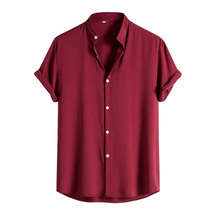 Camisa Masculina Lisa Gola Padre Lorennzi