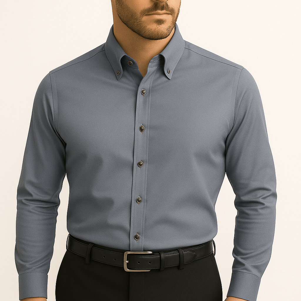 Camisa Social Slim Lorennzi em Seda Gelo 5